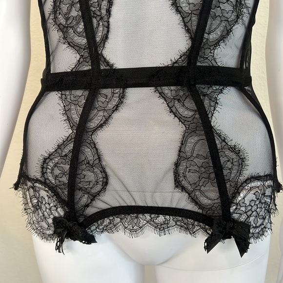Agent Provocateur Black Lace “Knickers Forever” Basque/Corsett (Size 36B) - Picture 6 of 11